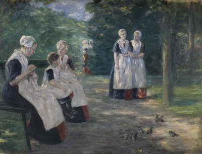 Garden of the Municipal Orphanage in Amsterdam by Max Liebermann